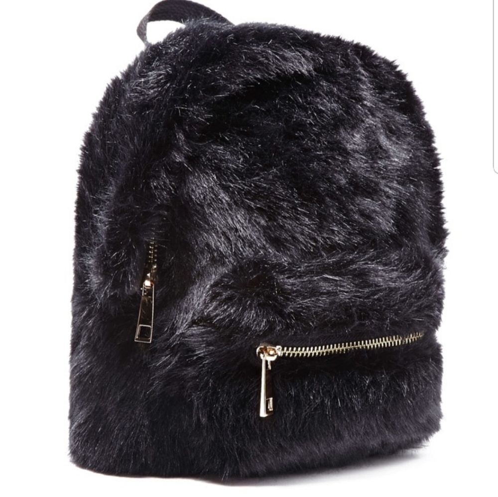 Forever 21 mini furry backpack